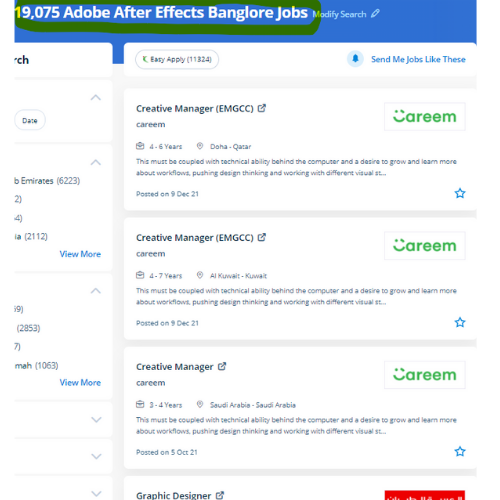 Adobe After Effects internship jobs in Ras Al Khaimah