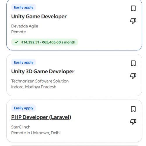 AI for Game Development internship jobs in Uae