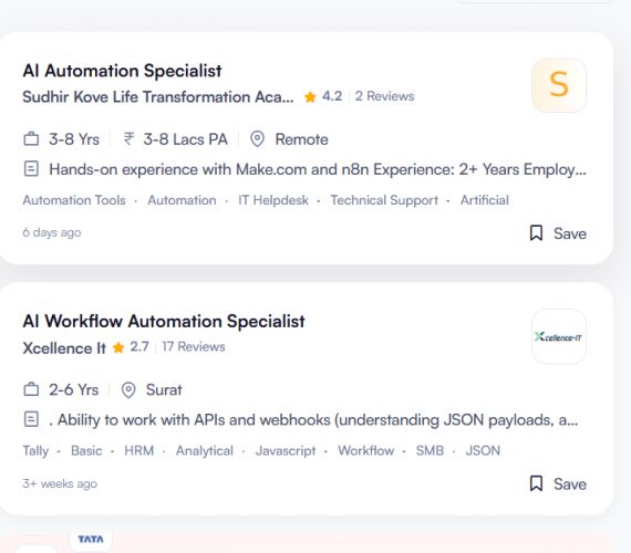 AI WhatsApp Automation internship jobs in Dubai