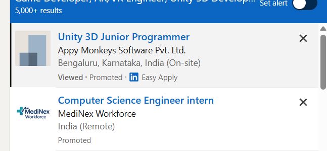 AR/VR Development (Unity) internship jobs in Ras Al Khaimah
