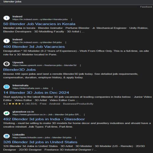 Blender internship jobs in Ajman