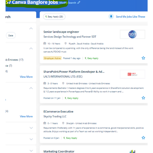 Canva internship jobs in Sharjah