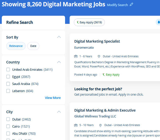 Digital Marketing / SEO (Full Course) internship jobs in Sharjah