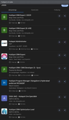 HubSpot CRM internship jobs in Ajman