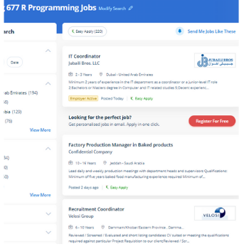R Programming internship jobs in Dubai