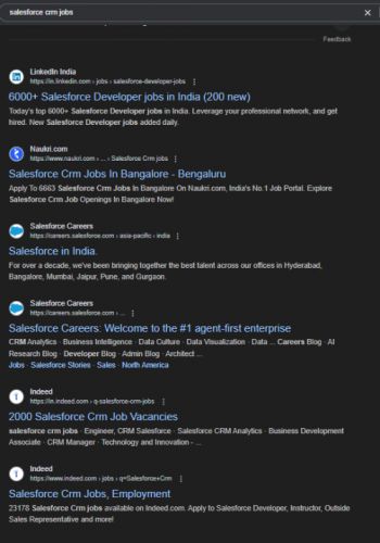 SalesForce internship jobs in Abu Dhabi