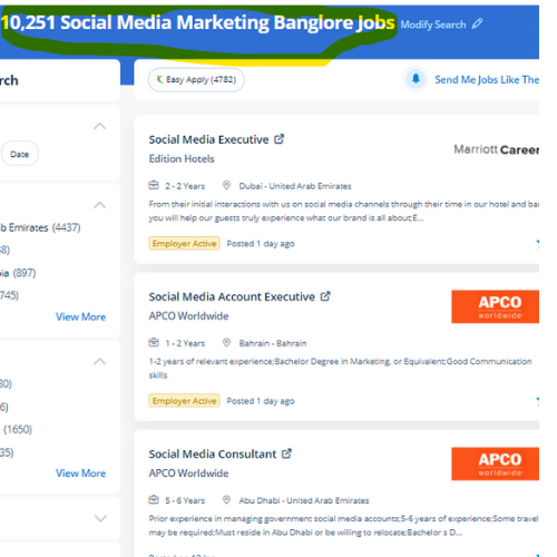Social Media Marketing internship jobs in Sharjah