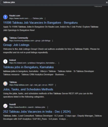 Tableau internship jobs in Ajman