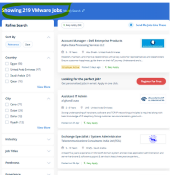 Vmware internship jobs in Uae