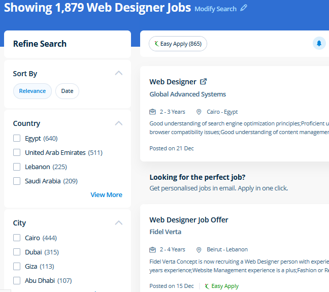 Web Design internship jobs in Sharjah