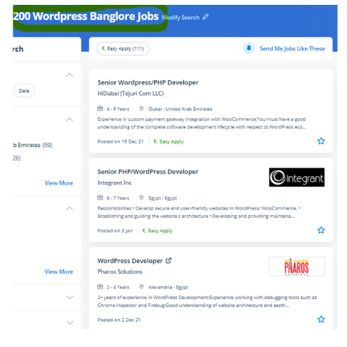 Wordpress internship jobs in Sharjah